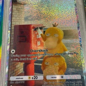 Psyduck ex pocket app tcg high quality proxy Pokemon card custom full art genetic apex mythical island space time smackdown
