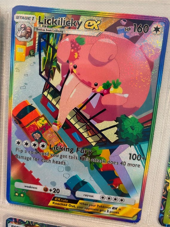 lickilicky pokemon card - 139/196 - Lost Origin your opponents Active Pokmon is now Paralyzed.) Colorless Lickilicky Card Fan Art -