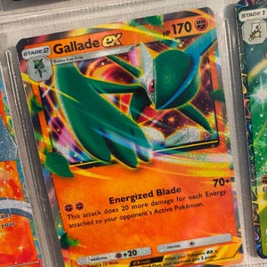 Tarjeta de Pokémon de alta calidad, alternativa personalizada, con la genética de Gallade, aplicación de bolsillo promocional, TCG, Triumph, Space Time, Smackdown