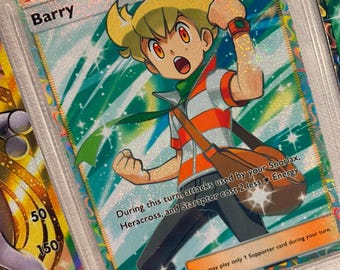 barry pokemon card value 167/172 Barry Full Art Holo Pokemon