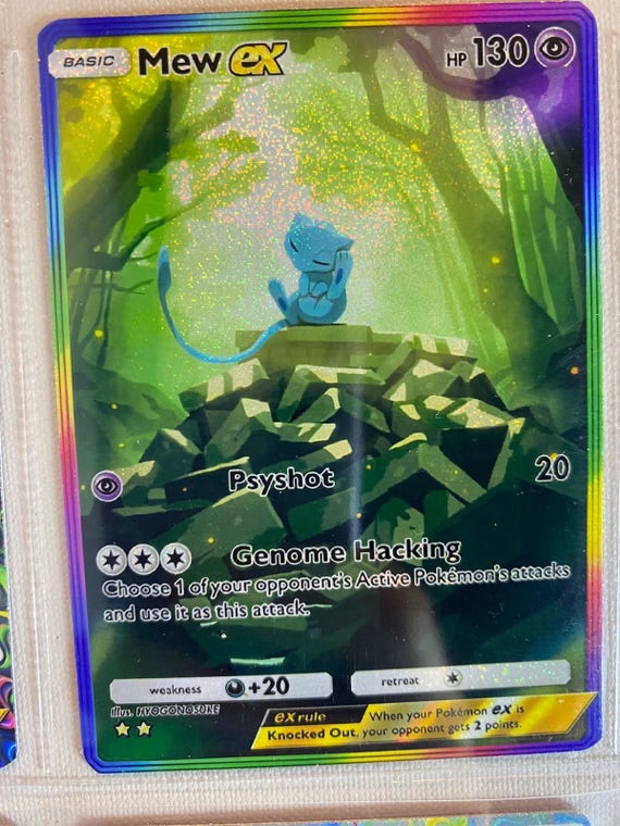Mew Blue Card Fan Art - Etsy