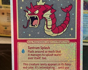 Red gyarados card fan art