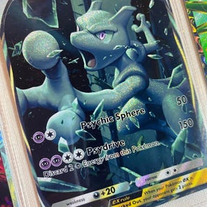 Mewtwo ex pocket app tcg high quality proxy Pokemon card custom alternative full art genetic apex mythical island set