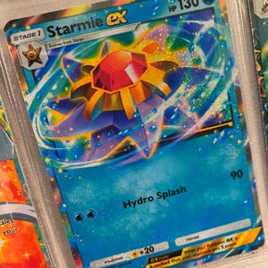 Tarjeta de Pokémon de alta calidad con la aplicación de bolsillo promocional Starmie ex tcg, proxy, personalizada, alternativa genética, Apex, Triumph, Light Space Time, Smackdown