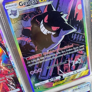 Gengar ex pocket app tcg high quality proxy Pokemon card custom alternative full art genetic apex mythical island set