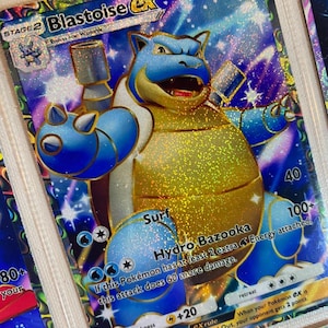 Blastoise Ex Pocket App TCG Hochwertiger Proxy Pokemon Karte benutzerdefinierte Alternative Full Art Genetic Apex Mythical Island Set