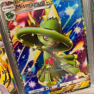 Shiny Mismagius pocket app tcg high quality proxy Pokemon card custom full art genetic apex mythical island set space time smackdown