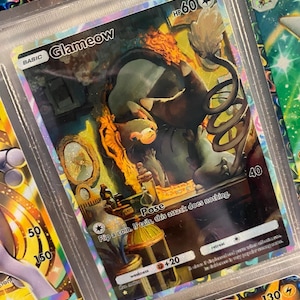 Glameow pocket app tcg high quality proxy Pokemon card custom full art genetic apex mythical island set space time smackdown