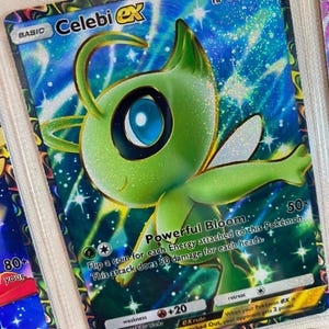 Celebi ex pocket app tcg high quality proxy Pokemon card custom alternative full art genetic apex mythical island set