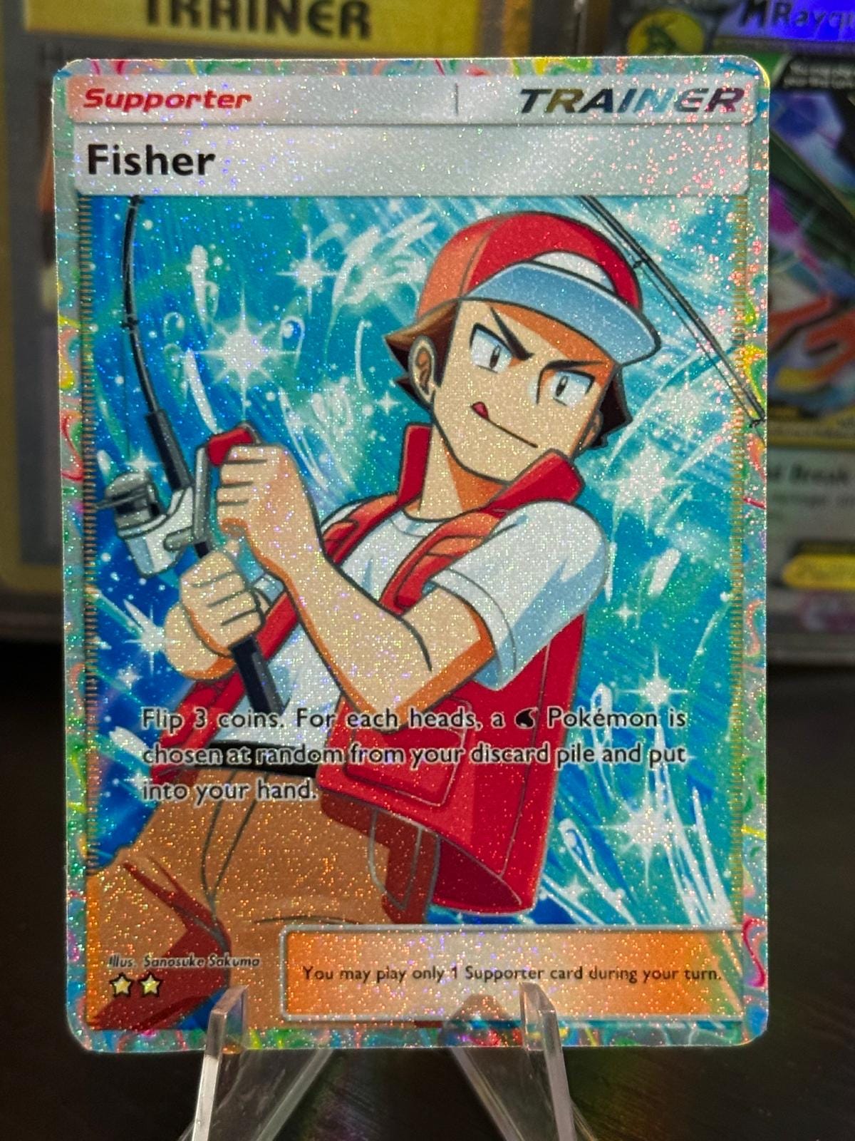 fisherman pokemon card full art Jacinthe - 116/080
