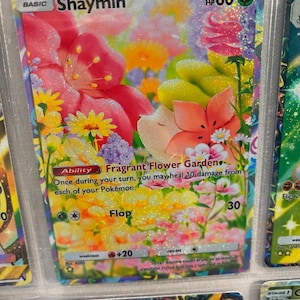 Shaymin Pocket App TCG Hochwertige Proxy Pokemon Karte benutzerdefinierte Full Art genetischer Apex mythisches Inselset Space Time Smackdown