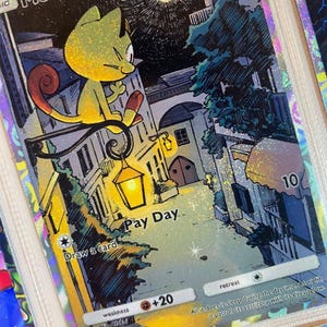 Meowth ex pocket app tcg high quality proxy Pokemon card custom alternative full art genetic apex mythical island set