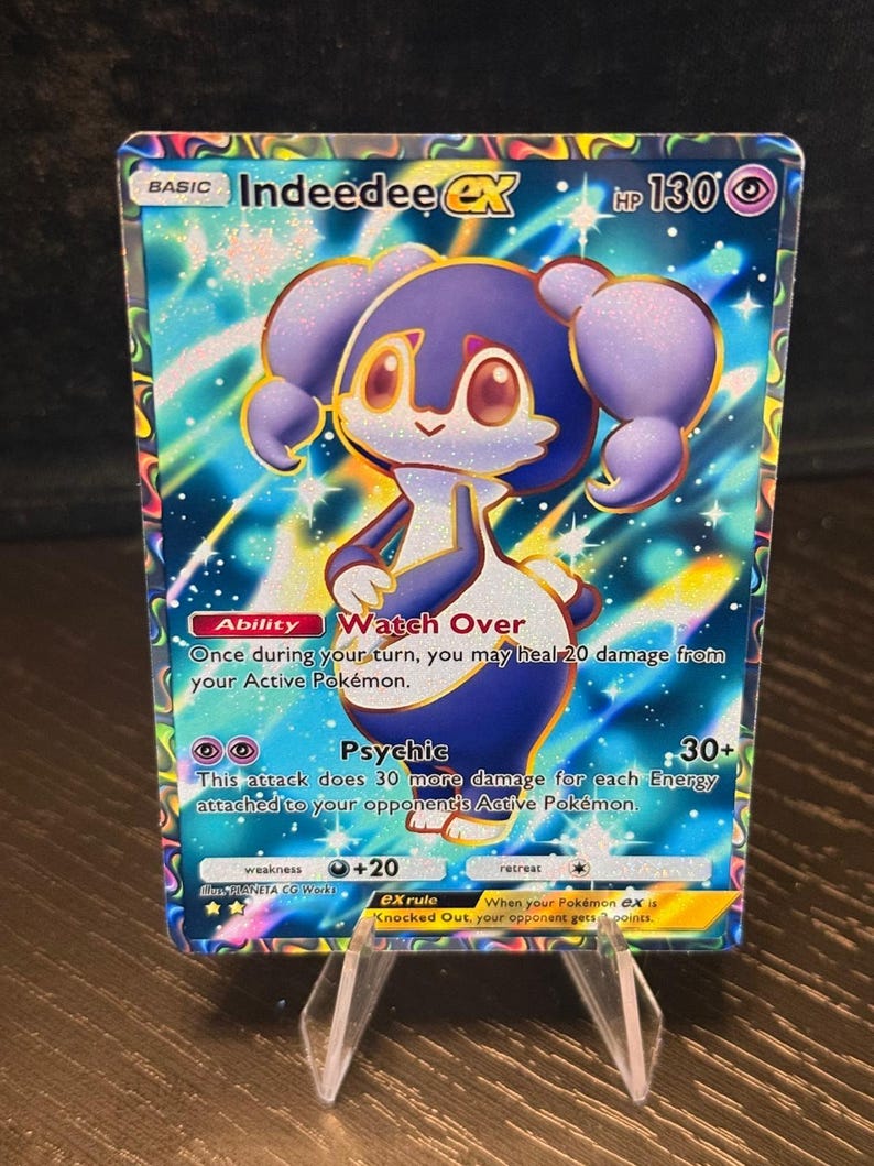 Indeedee Card Fan Art - Etsy