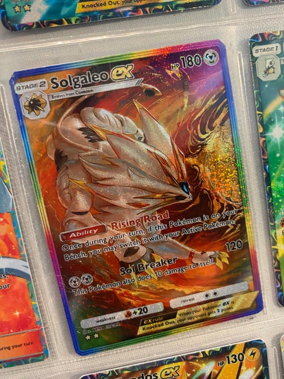 solgaleo ex pokemon card 151 PokeArtica AI Artwork Custom Card main image 1