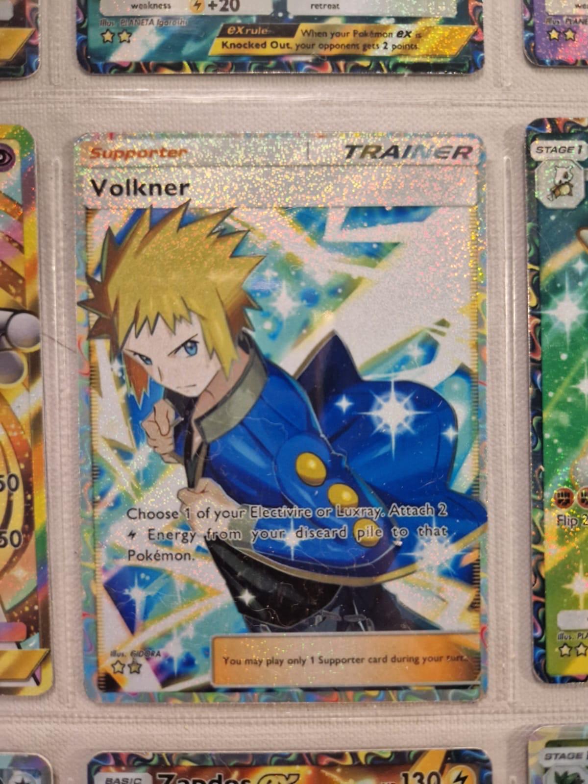 volkner pokemon card TCG SM Ultra Prism 135/156 Revese Holo NM/M Free Shipping LOOK An individual card from the Pokmon trading and collectible card game (TCG/CCG) Volkner Trainer Card Fan Art