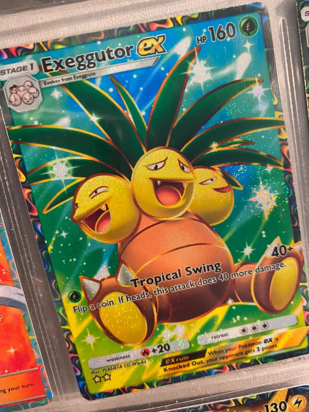 exeggutor pokemon card secret rare - Alolan ex 225/191 [Grass] Tropical Head This attack does 20 damage times the amount of Energy attached to this Pokemon to 1 of your opponents Pokemon Alolan Exeggutor ex 2024 Japanese