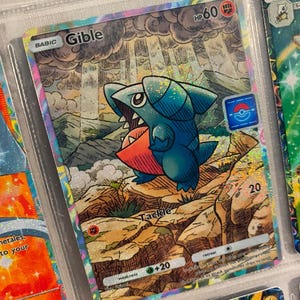 Gible promo pocket app tcg hoge kwaliteit proxy Pokemon kaart aangepast alternatief volledige kunst genetische apex triomfantelijk licht ruimte tijd smackdown