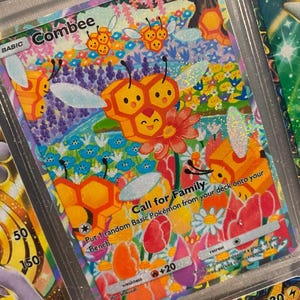Application de poche Combee tcg proxy de haute qualité carte Pokémon personnalisée art complet génétique apex île mythique ensemble espace temps smackdown