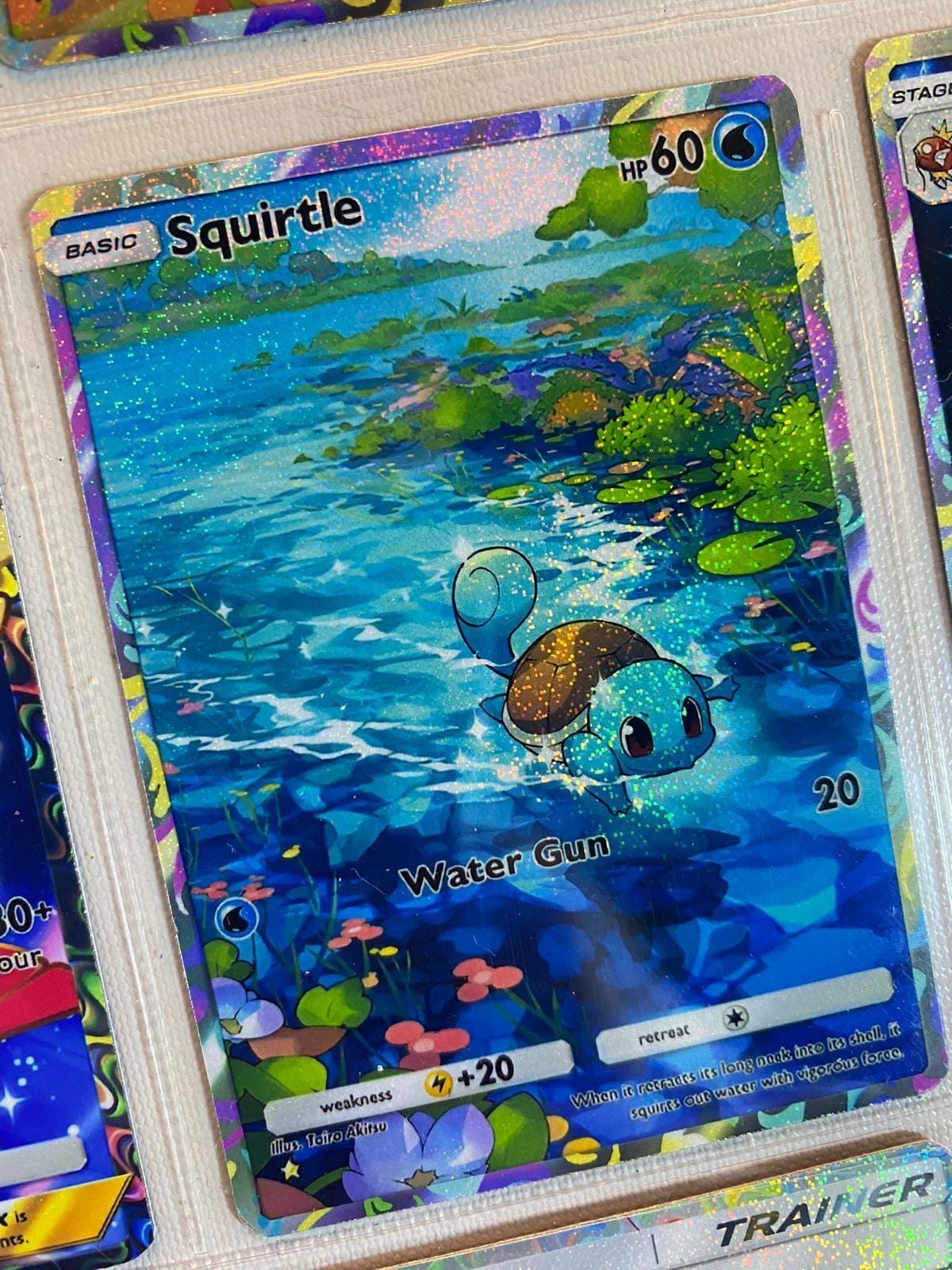 Squirtle ex tcg high quality Pokemon card custom alternative full art genetic apex mythical island set