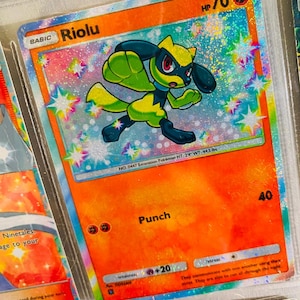 Riolu ex shiny pocket app tcg high quality proxy Pokemon card custom alternative full art triumphant light shining revelry