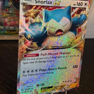 Snorlax ex pocket app tcg hoge kwaliteit proxy Pokemon kaart aangepast alternatief volledige kunst shining revelry celestial guardians set eevee grove