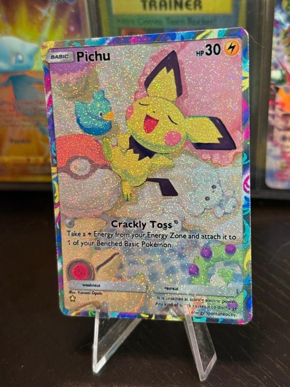 Pichu Card Fan Art - Etsy Canada Pichu Card Fan Art - Etsy Canada
