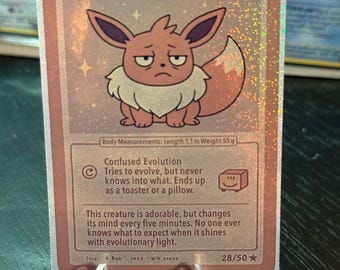 Eevee card fan art