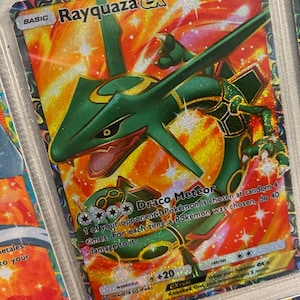 レックウザEX シャイニーポケットアプリ TCG 高品質プロキシ ポケモンカード カスタム代替 フルアート シャイニングレヴェリー 天界の守護者 A3