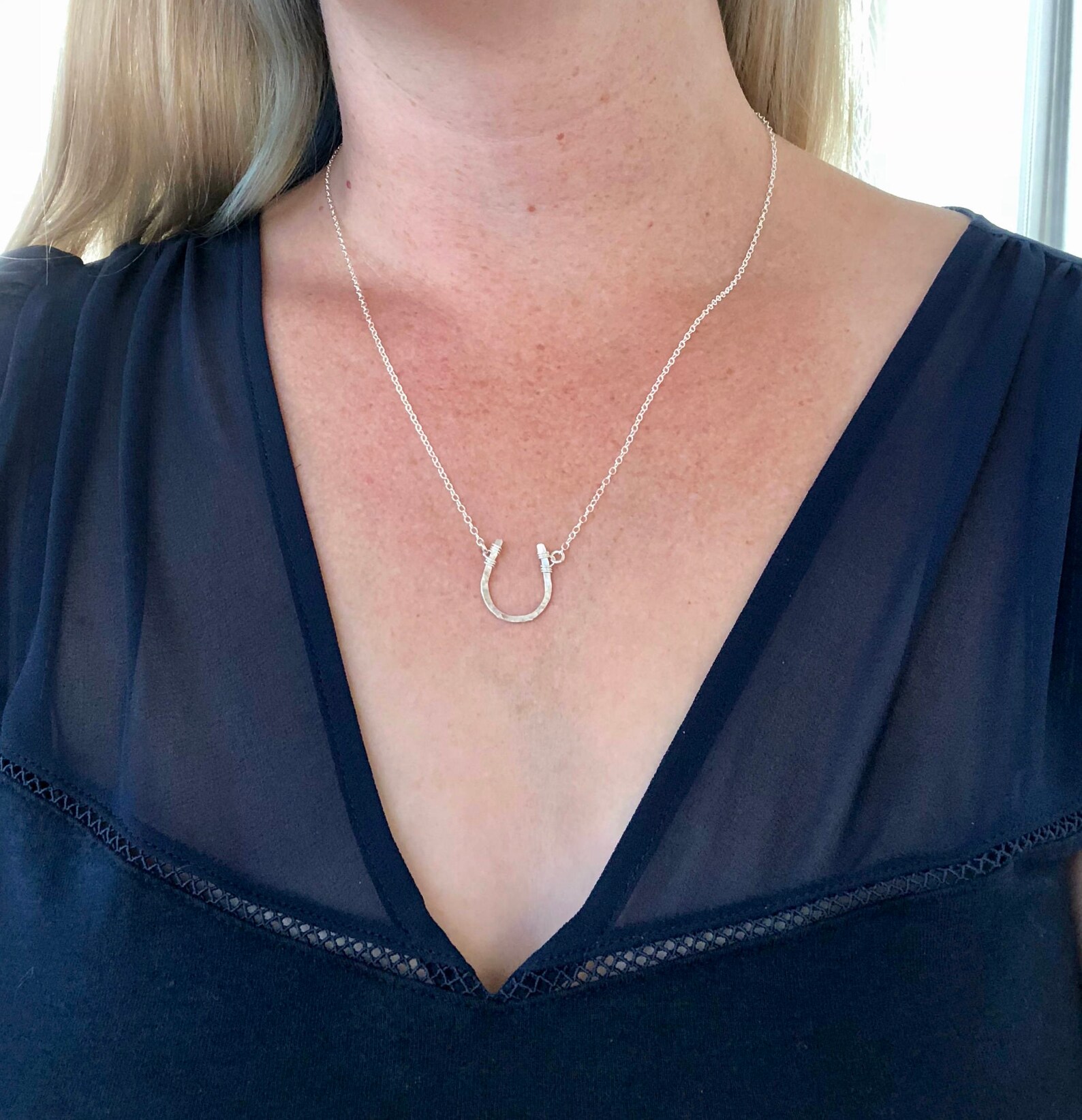 Sterling Silver Horseshoe Necklace Good Luck Charms Best Etsy sterling-silver-horseshoe-necklace-good-luck-charms-best-etsy