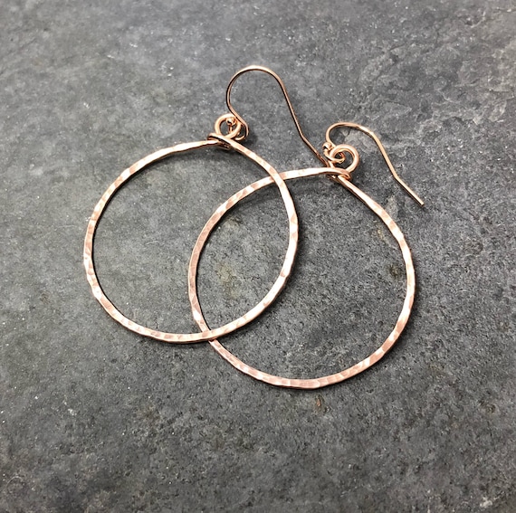 Rose Gold-Filled Large Hoop Earrings