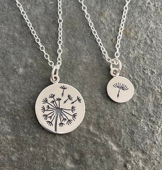 "I Wished for You" Sterling Silver Mother Daughter Necklace Set