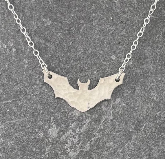 Sterling Silver Bat Necklace