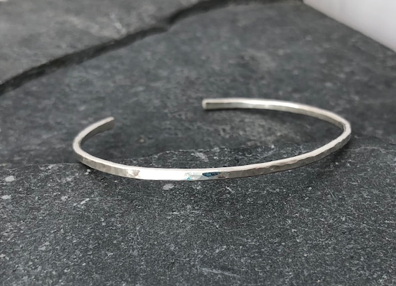 Thin Cuff Stacking Bracelet, Sterling Silver, Gold Filled, or Rose Gold Filled
