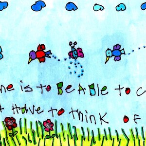 JennyLU Designs 5x12" Giclee Art Print - Home, inspirational Art, Gift Ideas, Special Needs Art,