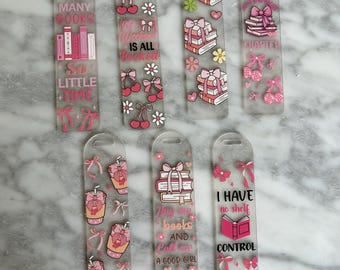Acrylic Bookmark for Booklovers