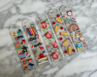 Teacher Acrylic Bookmarks