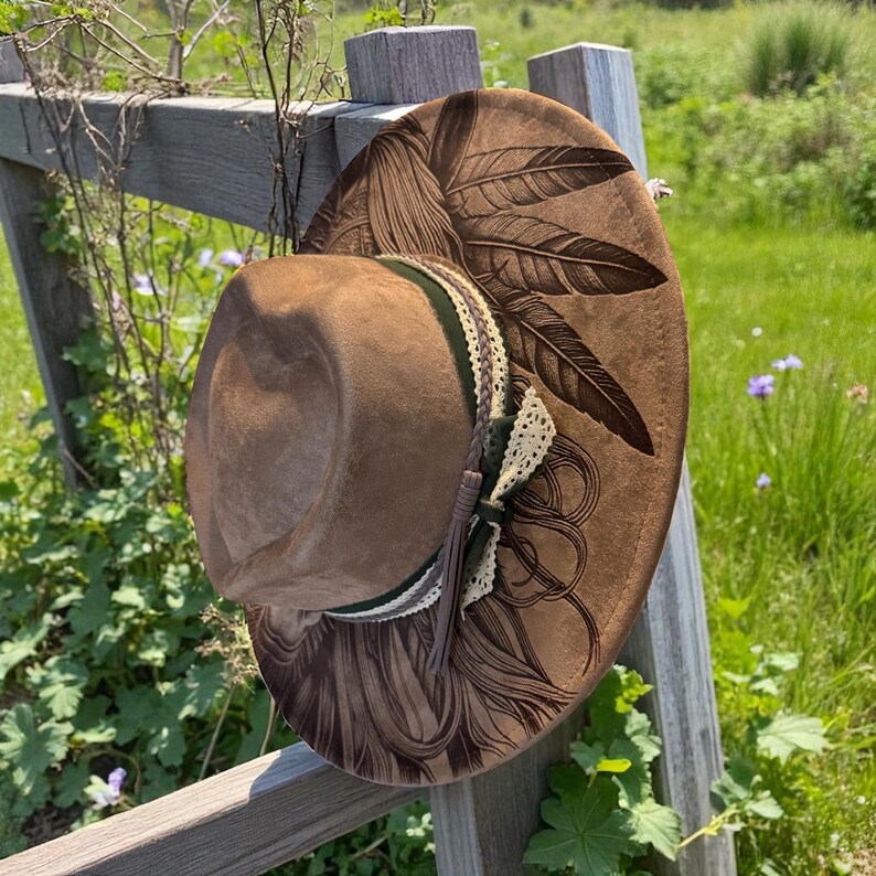 boho wedding hat for bride country wedding outfit wide brim hat