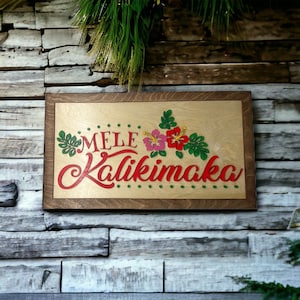 Mele Kalikimaka Sign - Etsy