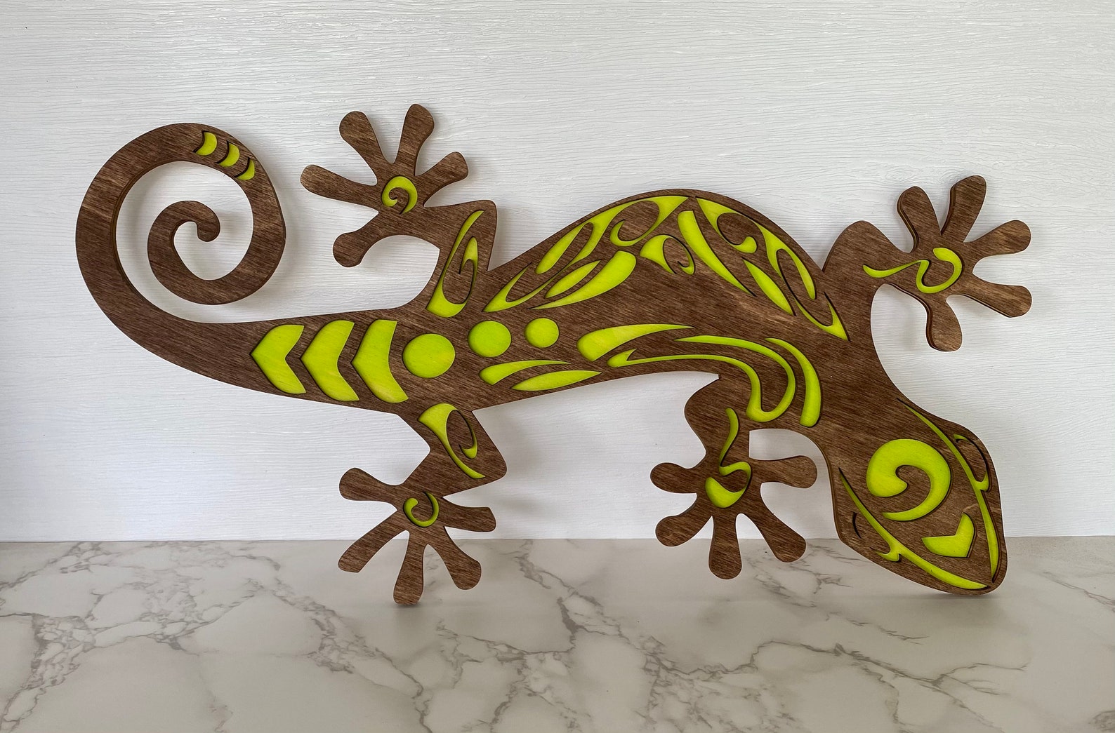 Gecko Wall Art. Wood Gecko Wall Decor Wood Gecko Art Gecko Etsy