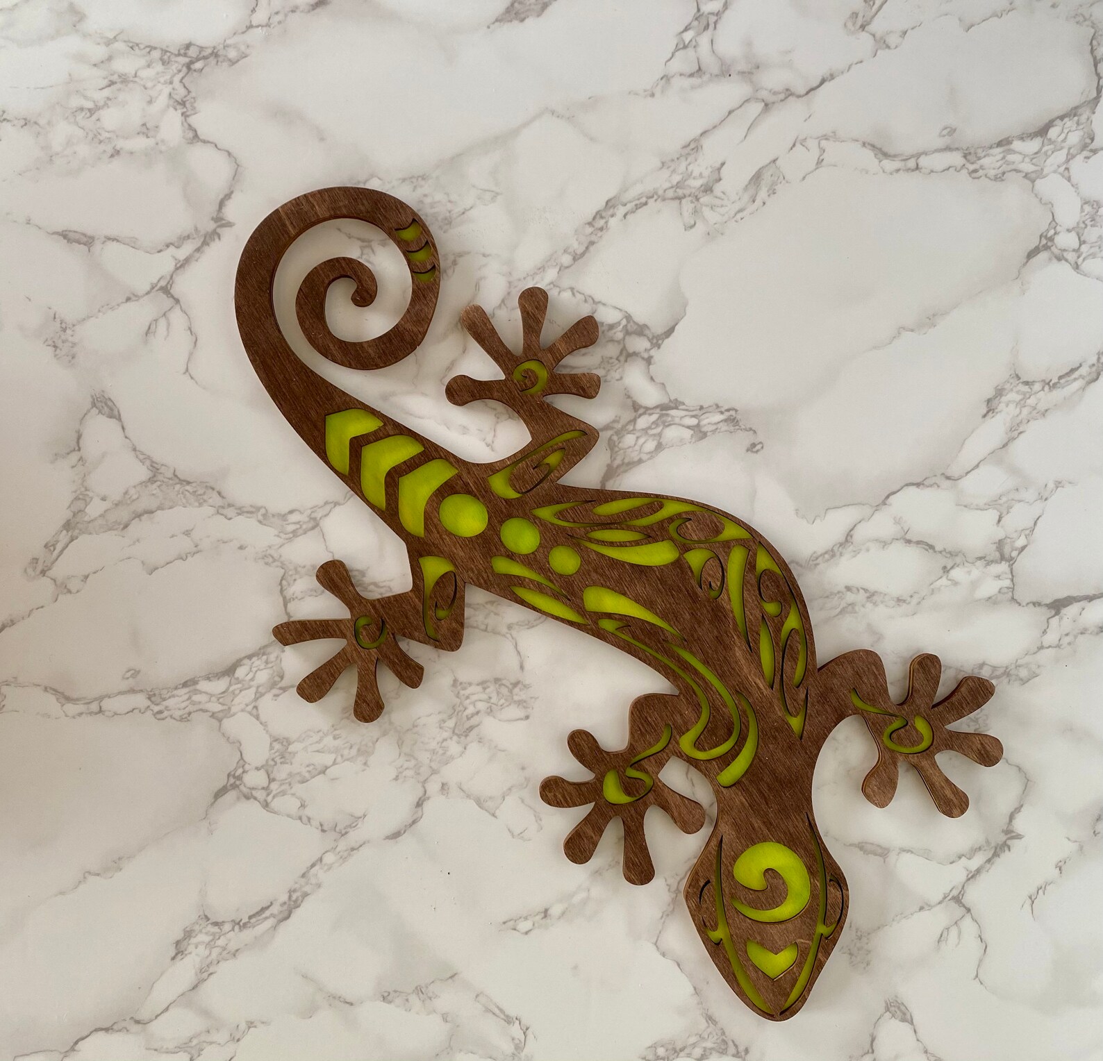 Gecko Wall Art. Wood Gecko Wall Decor Wood Gecko Art Gecko Etsy