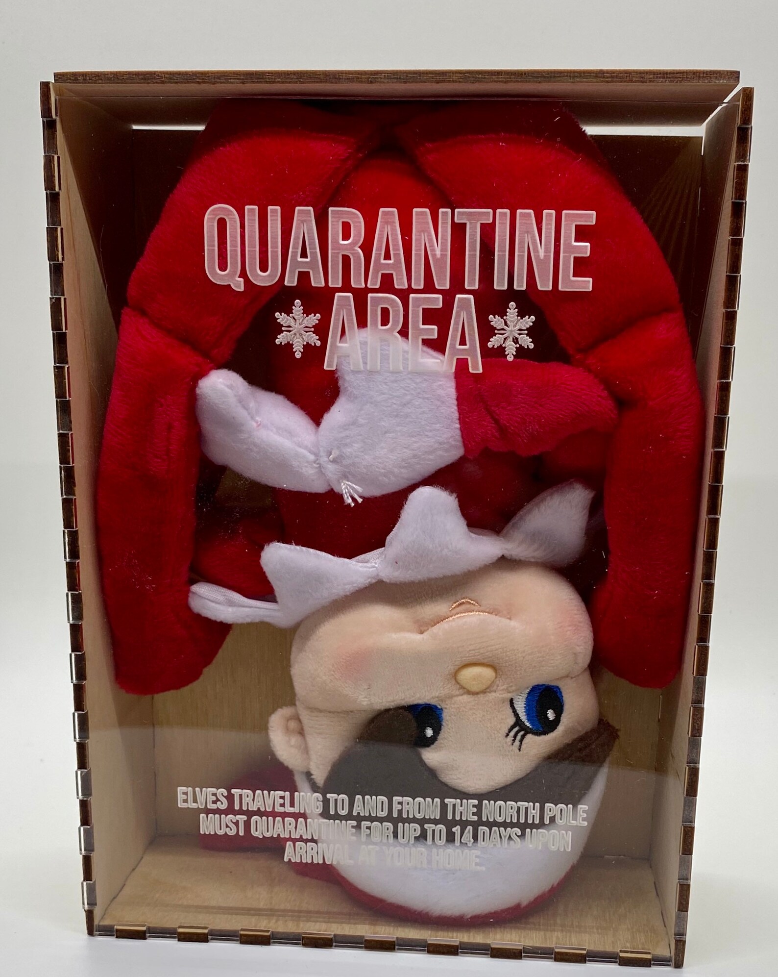 Elf Quarantine Box Christmas Elf Novelty Prop Elf Prop Box Etsy