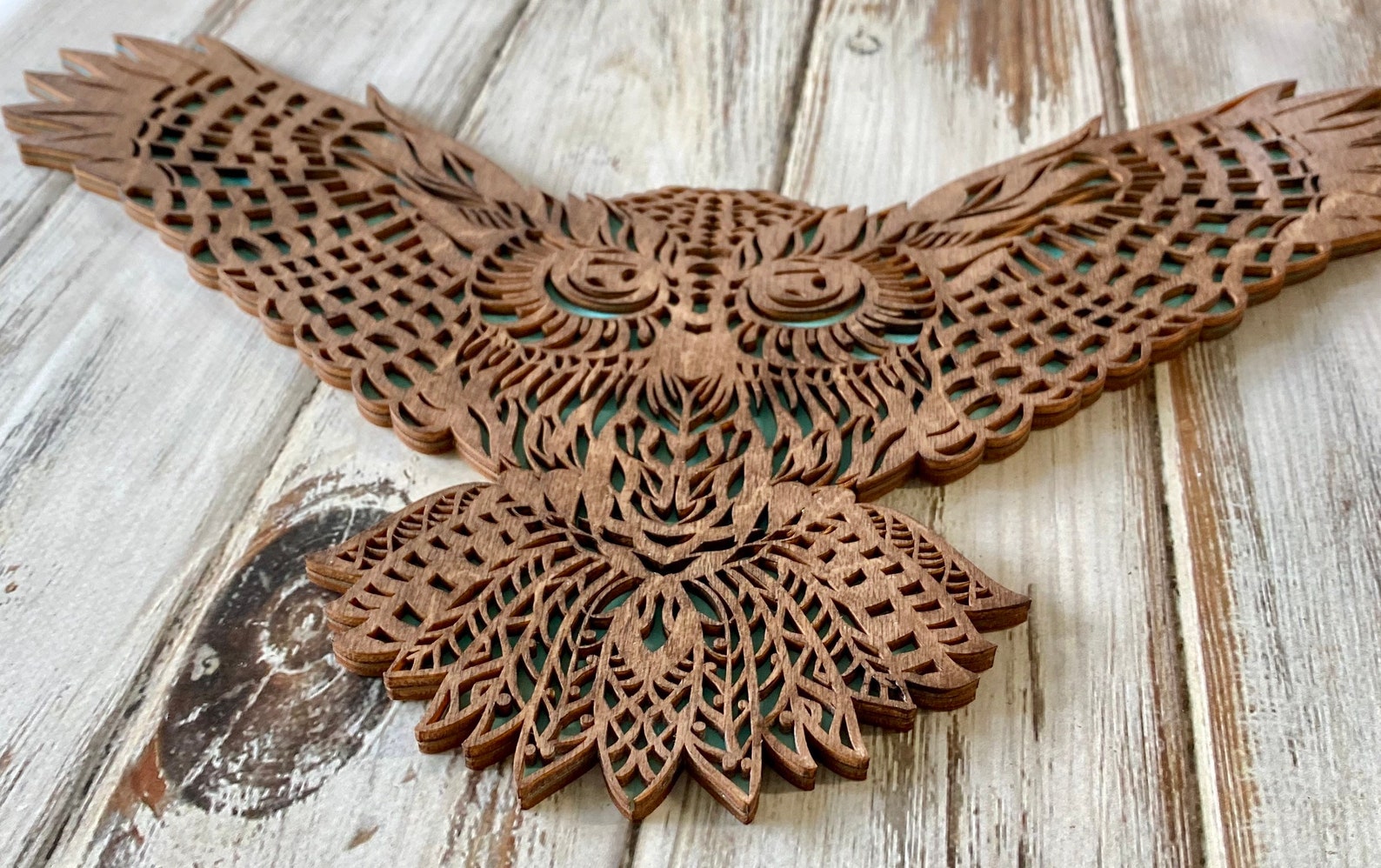 Wooden Owl Wall Decor Wood Owl Wall Art Owl Wall Decor Owl Etsy