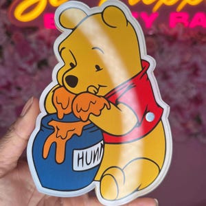 Lash Tile, Winnie the Pooh Lash Tile , Lash Tech Gifts, eyelash extension tile, lash pallet,  acrylic lash tile, Nail Tile