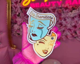 Custom Lash Tile: Las Dramaticas, Eyelash Extension Pallet with Tweezer Holder