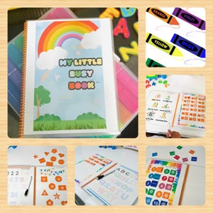 Przedszkole Busy Book on the go - My Little Busy Book - Wczesna edukacja podstawowa - Materiały do nauki w domu - Montessori - Edukacja specjalna - Menu poranne