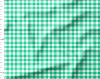 グリーン ギンガム チェック プラッド - スモール チェック - 綿 100