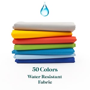 Waterproof Oxford Fabric 200g by the Yard – 50 Solid Colors Outdoor Fabric for Gardens, Covers, Bags, Backpacks, Cushions, Curtains & More