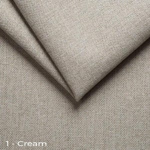 Cream Woven Polyester Fabric by the Yard – Linen-Texture Material for Cushions, Chairs, Panels, Neutral Interiors – Furniture & DIY Use