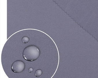 Tejido Oxford impermeable gris acero de 200 g, revestimiento de PU: tejido multiusos para exteriores para toldos de jardín, bolsos, tumbonas y fundas cortadas a medida