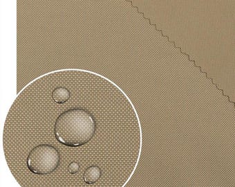 Tejido Oxford impermeable Cappuccino de 200 g, revestimiento de PU para velas de sombra, cubiertas, muebles de patio, cortavientos, tumbonas, bolsos, mochilas